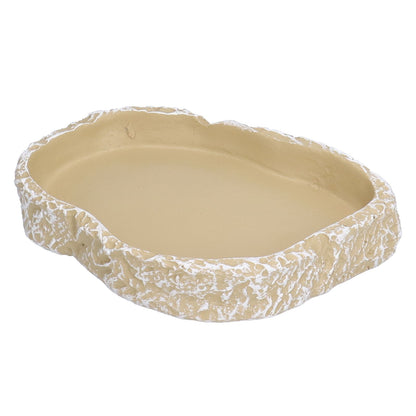 Reptile Food Water Bowl Resin Pets Feeding Plate Dish for Aquarium Tortoises Turtles Lizards Yellow - view 10