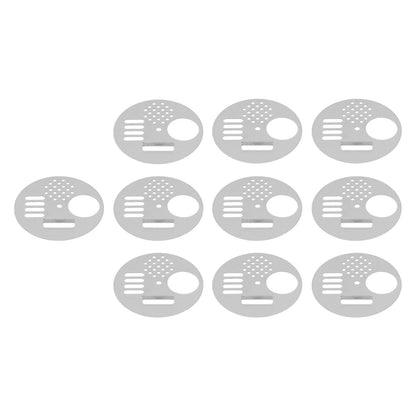 10Pcs Round Beehive Door Stainless Steel 6.8cm Rotatable Efficient High Performance Beehive Supplies - view 2