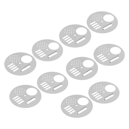 10Pcs Round Beehive Door Stainless Steel 6.8cm Rotatable Efficient High Performance Beehive Supplies - view 4