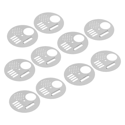 10Pcs Round Beehive Door Stainless Steel 6.8cm Rotatable Efficient High Performance Beehive Supplies - view 5