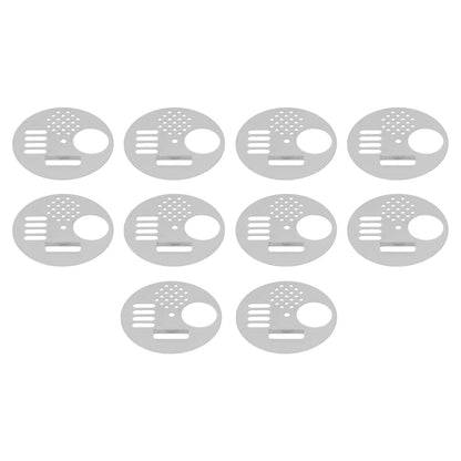 10Pcs Round Beehive Door Stainless Steel 6.8cm Rotatable Efficient High Performance Beehive Supplies - view 10