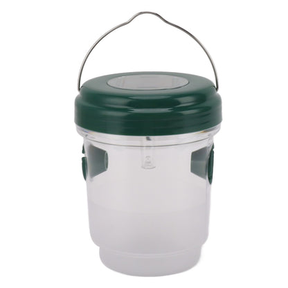Wasp Catcher LED Solar Powered Waterproof Hornet Traps for Wasp Fruit Fly Garden Terrace Farmland Green