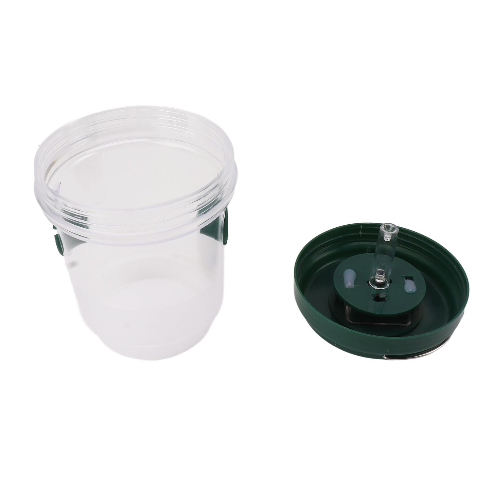 Wasp Catcher LED Solar Powered Waterproof Hornet Traps for Wasp Fruit Fly Garden Terrace Farmland Green - view 2