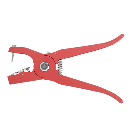 Livestock Ear Tag Pliers Red Ergonomic Anti Slip Handle Effort Saving Ear Tag Applicator for Pigs Goats Cattle Sheep - view 4