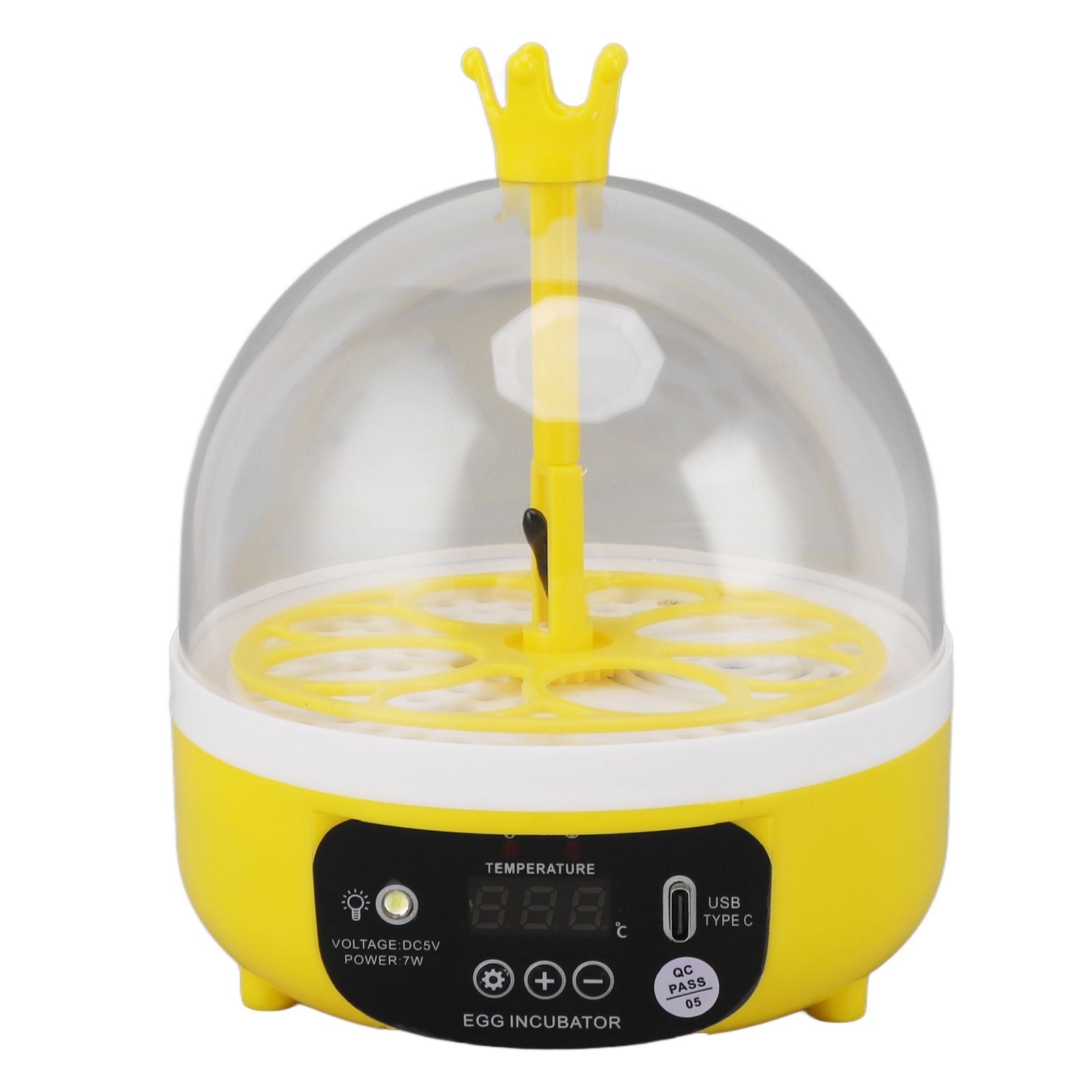 Mini Egg Incubator for Home Automatic Temperature Humidity Control 4 Eggs Candler Poultry Hatching Machine for Chickens Ducks Pigeons Manual Turning - view 2