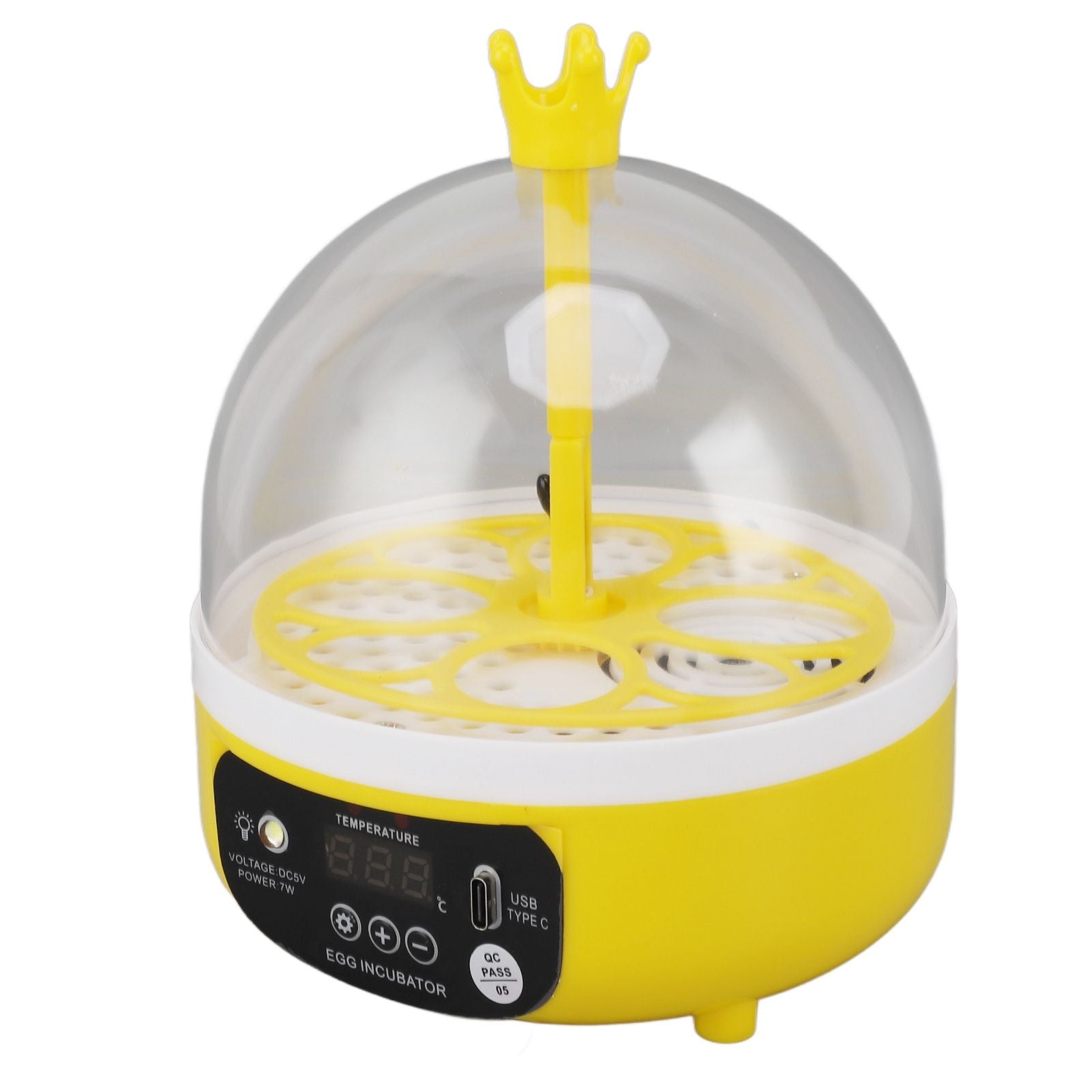Mini Egg Incubator for Home Automatic Temperature Humidity Control 4 Eggs Candler Poultry Hatching Machine for Chickens Ducks Pigeons Manual Turning - view 4