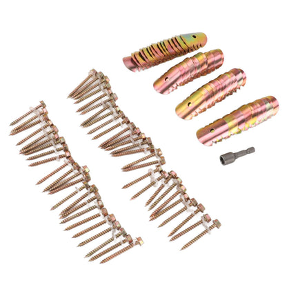 50 Sets Fence Wire Fasteners Carbon Steel Zinc Plated Rust Proof Wire Fencing Staples with Hex Socket Wrench for Repairing Fence - view 3