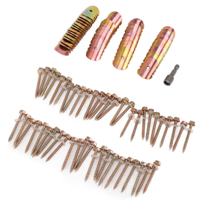 50 Sets Fence Wire Fasteners Carbon Steel Zinc Plated Rust Proof Wire Fencing Staples with Hex Socket Wrench for Repairing Fence - view 4