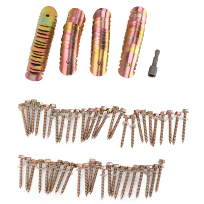 50 Sets Fence Wire Fasteners Carbon Steel Zinc Plated Rust Proof Wire Fencing Staples with Hex Socket Wrench for Repairing Fence - view 6