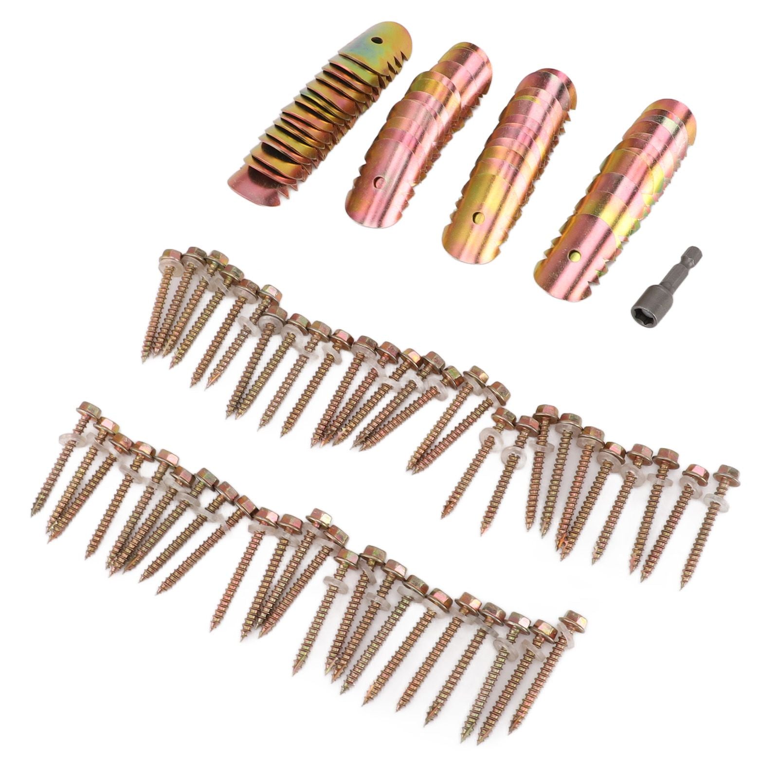 50 Sets Fence Wire Fasteners Carbon Steel Zinc Plated Rust Proof Wire Fencing Staples with Hex Socket Wrench for Repairing Fence - view 7