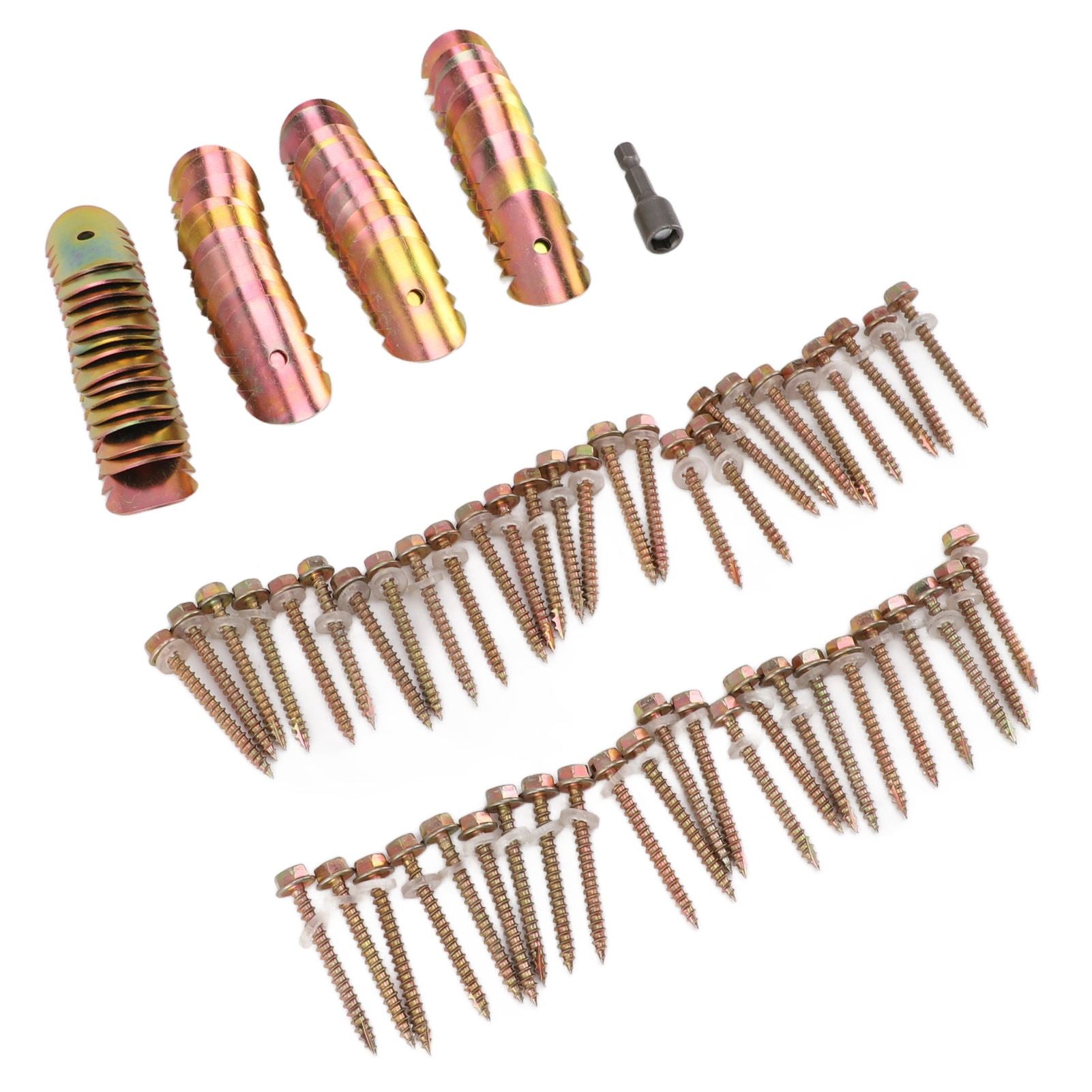 50 Sets Fence Wire Fasteners Carbon Steel Zinc Plated Rust Proof Wire Fencing Staples with Hex Socket Wrench for Repairing Fence - view 8