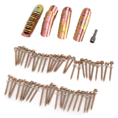 50 Sets Fence Wire Fasteners Carbon Steel Zinc Plated Rust Proof Wire Fencing Staples with Hex Socket Wrench for Repairing Fence - view 10