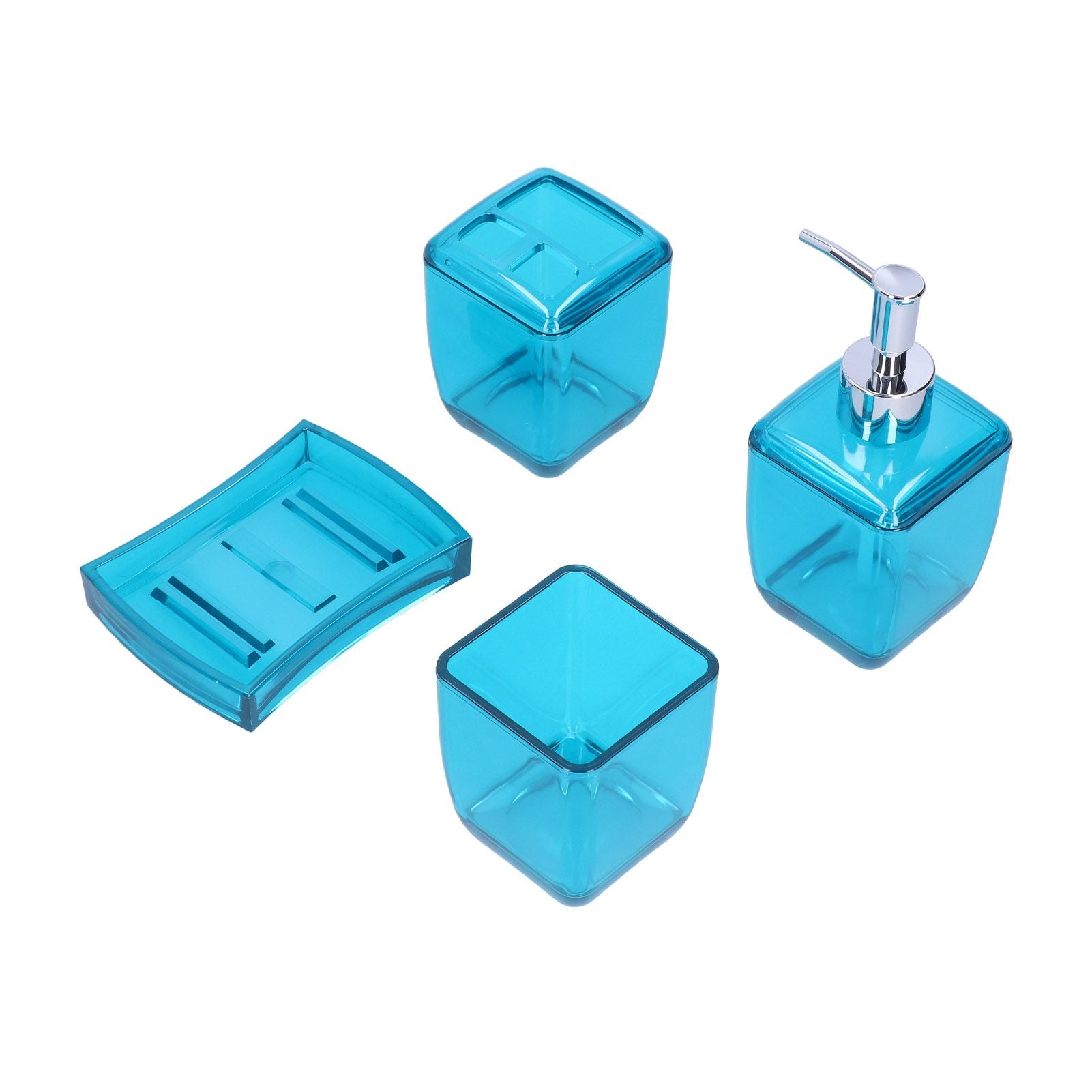 4PCS Bathroom Set Soap Dispenser Toothbrush Holder Wash Cup Soap Dish Bathroom Supplies - view 4