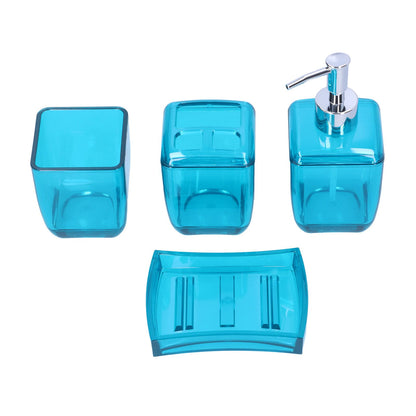 4PCS Bathroom Set Soap Dispenser Toothbrush Holder Wash Cup Soap Dish Bathroom Supplies - view 6