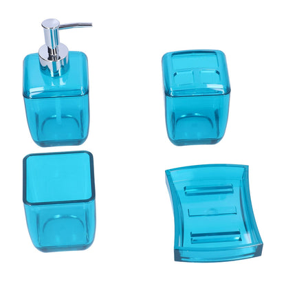 4PCS Bathroom Set Soap Dispenser Toothbrush Holder Wash Cup Soap Dish Bathroom Supplies - view 8