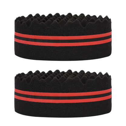 2PCS Double Sided Hair Curl Sponge 22 Hole Wavy Hair Sponge Brush Styling Tools for Home Salon - view 2