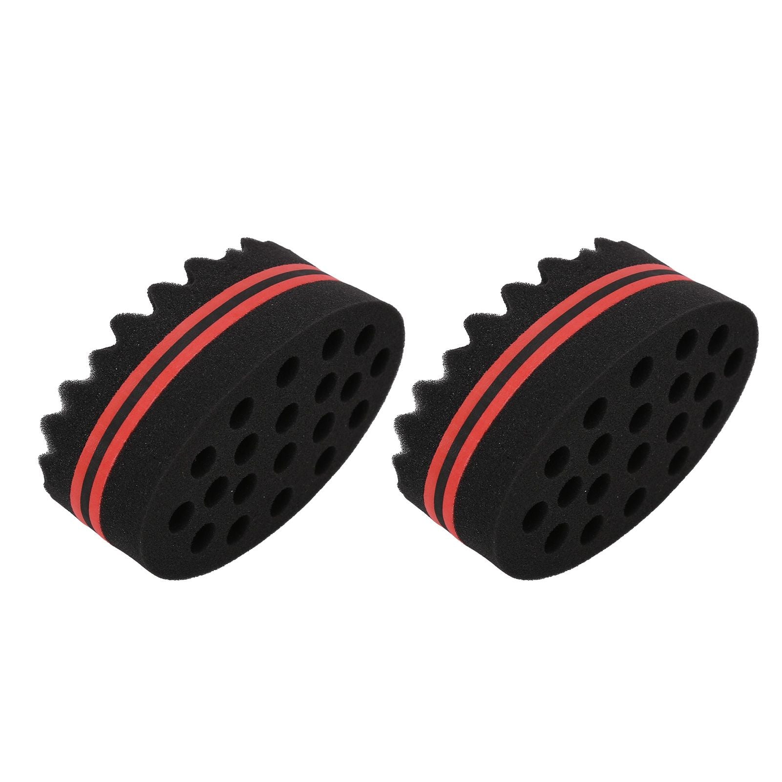 2PCS Double Sided Hair Curl Sponge 22 Hole Wavy Hair Sponge Brush Styling Tools for Home Salon - view 3