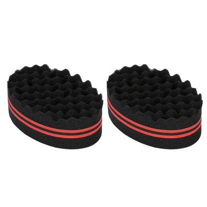 2PCS Double Sided Hair Curl Sponge 22 Hole Wavy Hair Sponge Brush Styling Tools for Home Salon - view 4