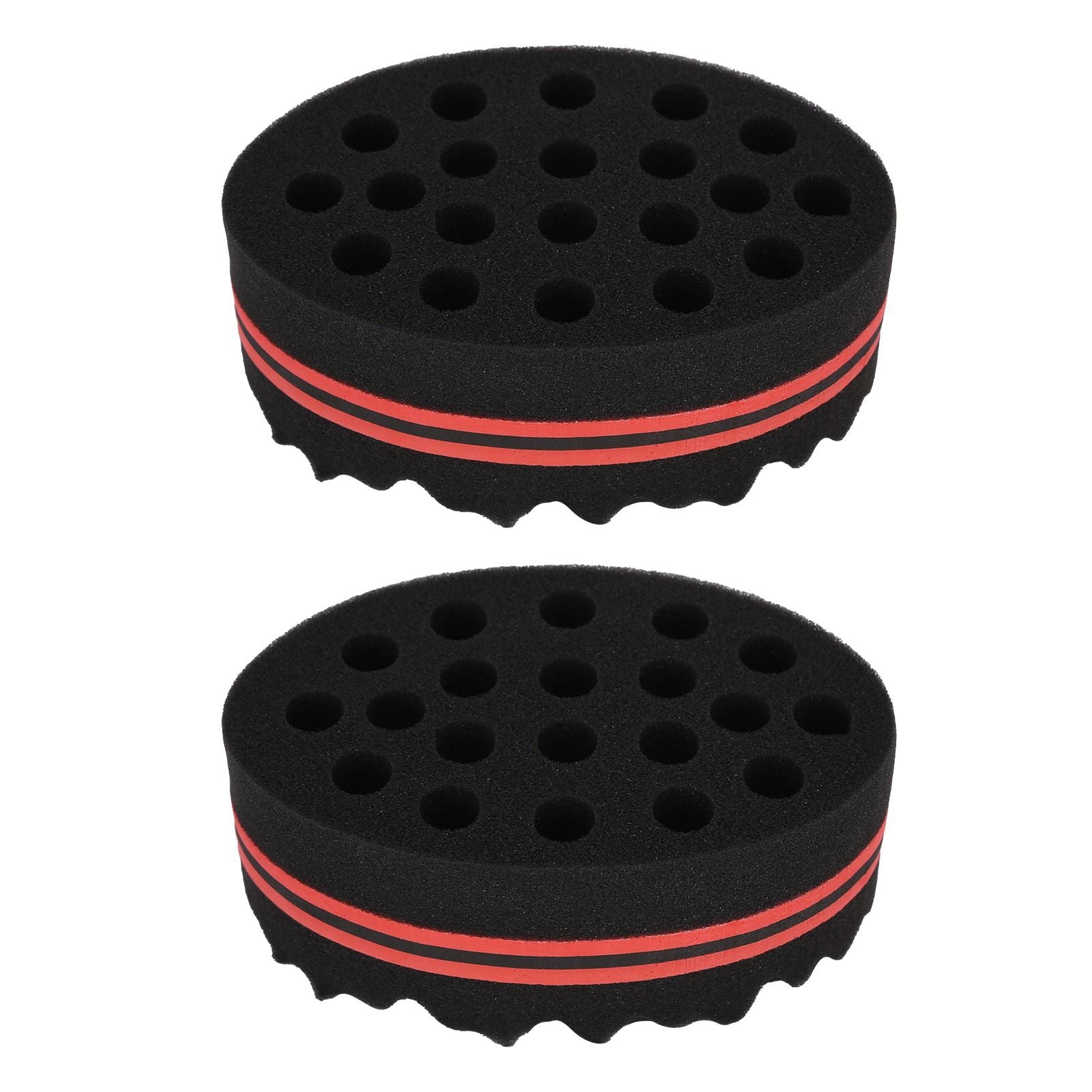 2PCS Double Sided Hair Curl Sponge 22 Hole Wavy Hair Sponge Brush Styling Tools for Home Salon - view 6