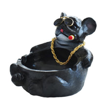 Cartoon Animal Ashtray Household Innovative Decorative Bully Dog Ashtray for Living Room Black - view 2