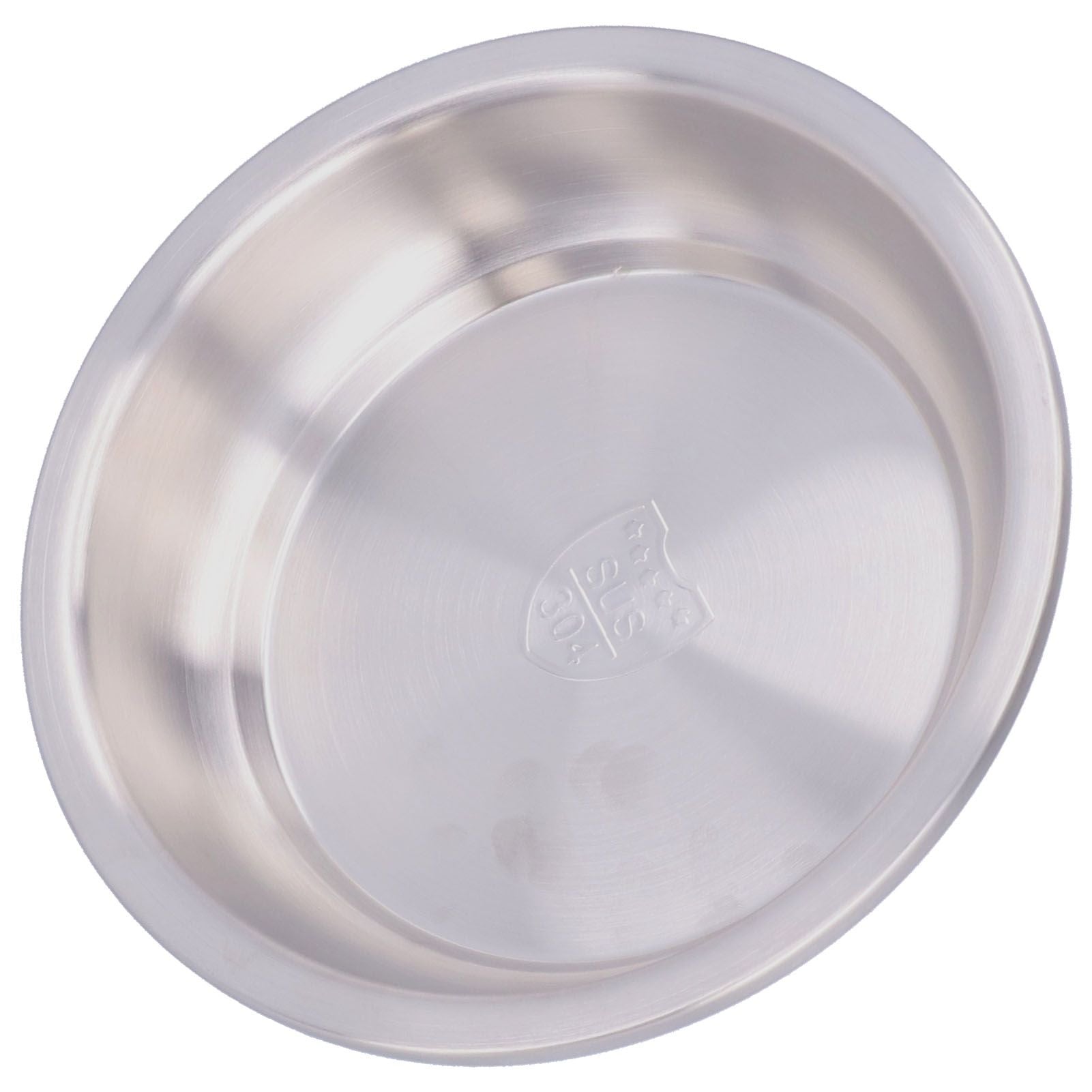 Stainless Steel Plate 304 Food Grade Material Stainless Steel Rounded Deepen Dish for Eating20cm/7.9in - view 9