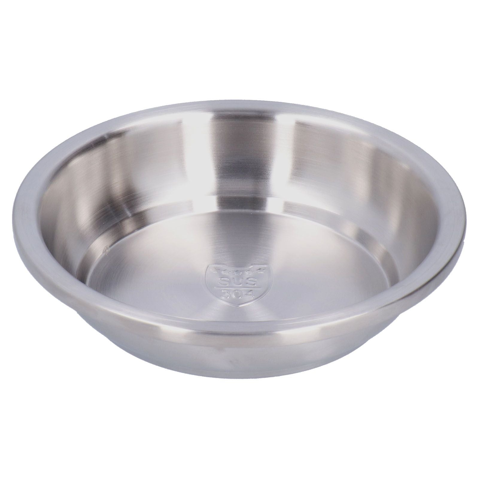 Stainless Steel Plate 304 Food Grade Material Stainless Steel Rounded Deepen Dish for Eating22cm/8.7in - view 3