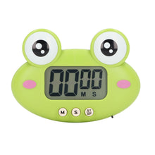 Cartoon Digital Timer ABS Portable Lightweight Simple To Use Cute Cartoon Timer for Kitchen Cooking Green Frog