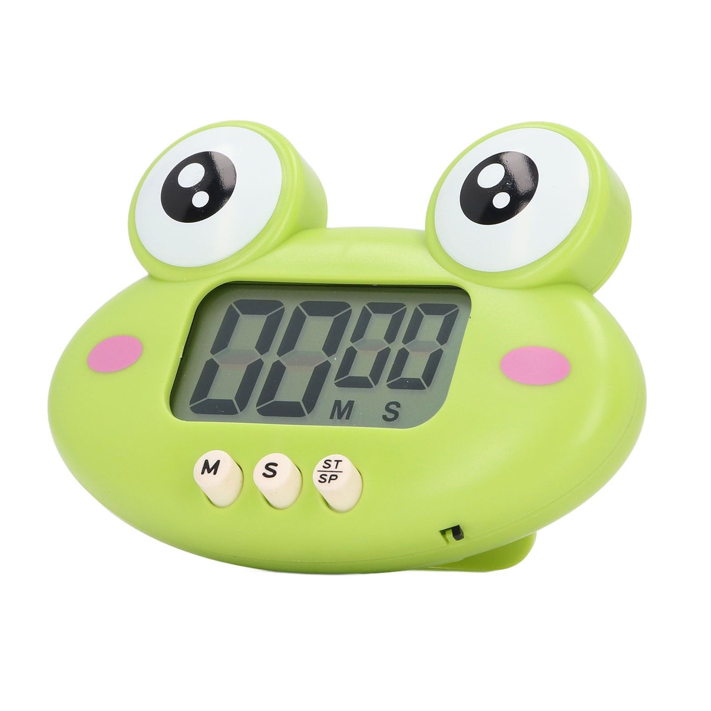 Cartoon Digital Timer ABS Portable Lightweight Simple To Use Cute Cartoon Timer for Kitchen Cooking Green Frog - view 2