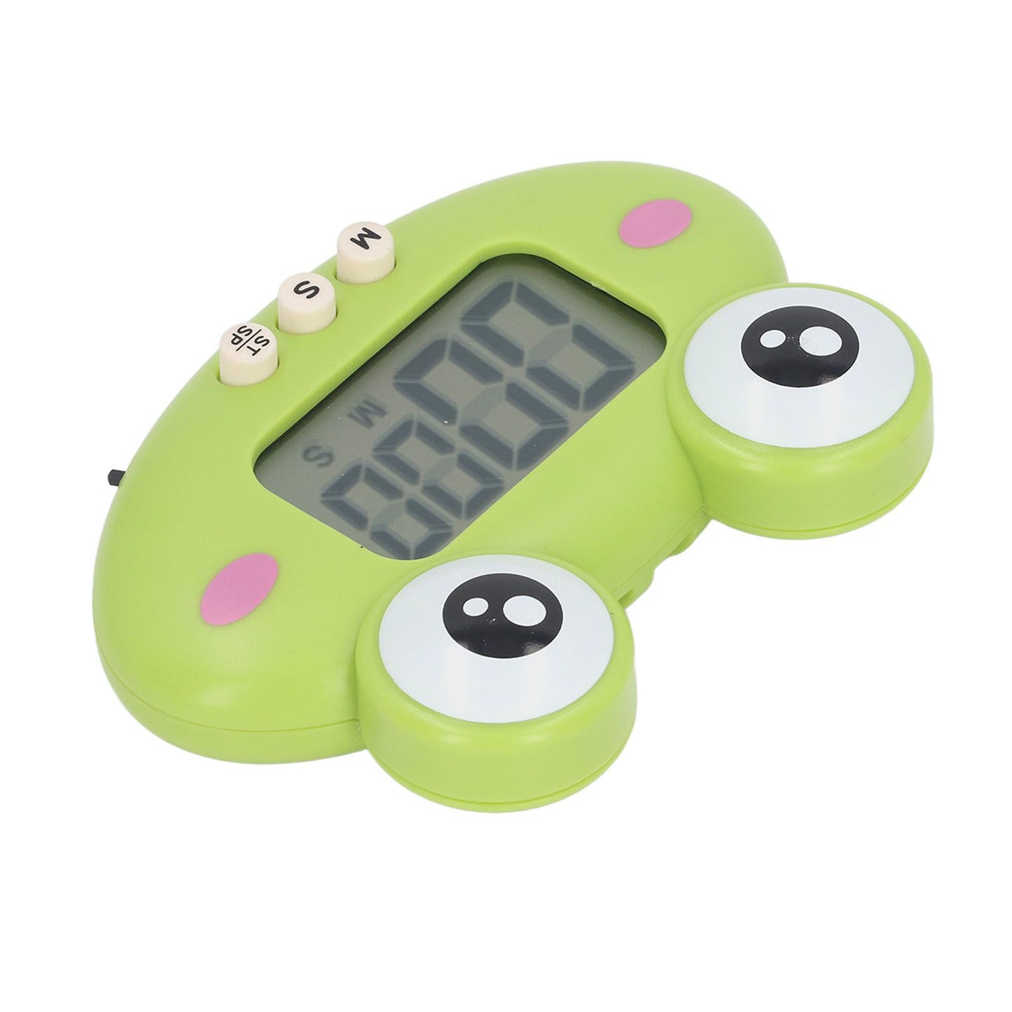 Cartoon Digital Timer ABS Portable Lightweight Simple To Use Cute Cartoon Timer for Kitchen Cooking Green Frog - view 7