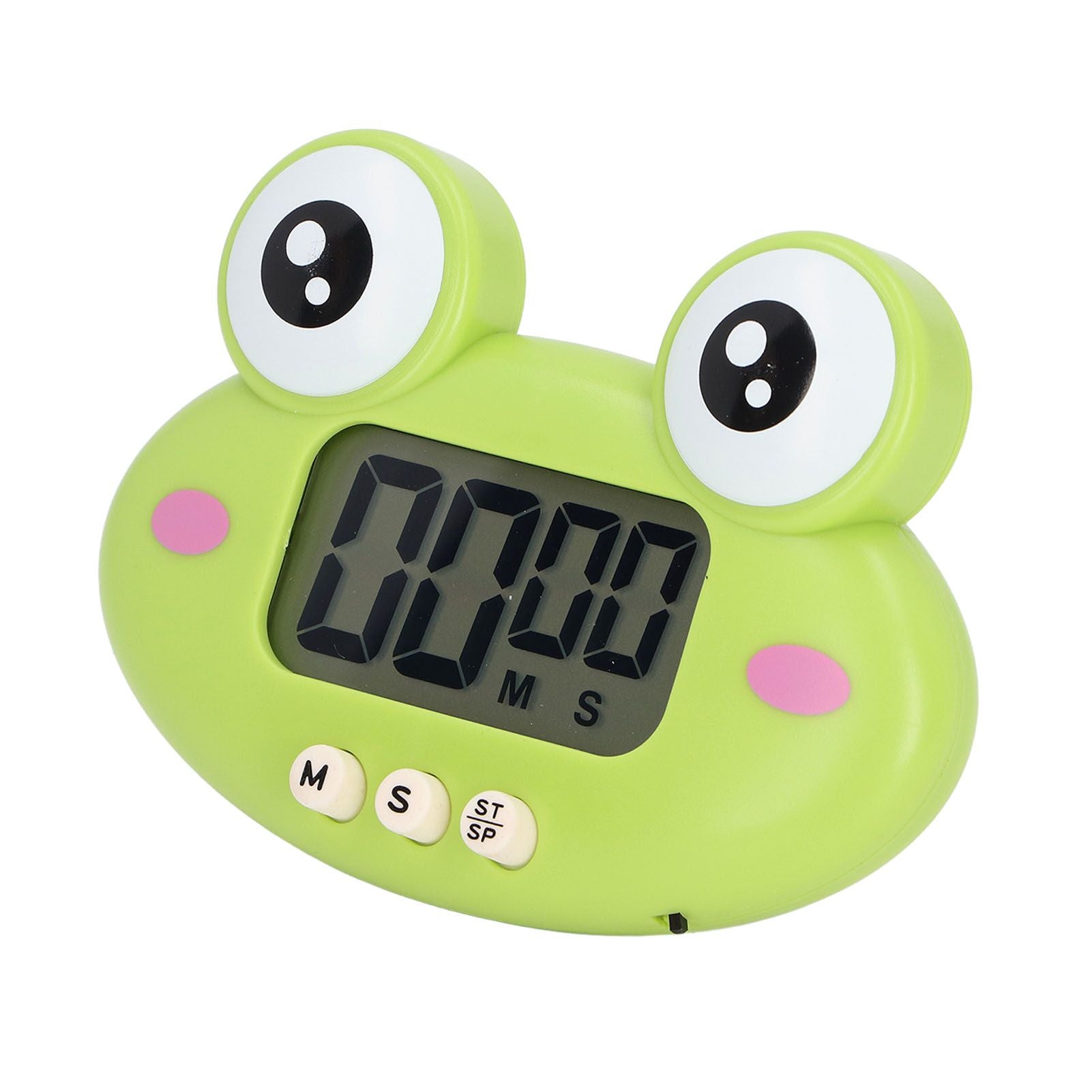 Cartoon Digital Timer ABS Portable Lightweight Simple To Use Cute Cartoon Timer for Kitchen Cooking Green Frog - view 9