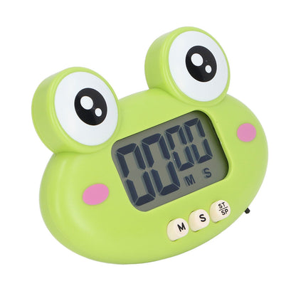 Cartoon Digital Timer ABS Portable Lightweight Simple To Use Cute Cartoon Timer for Kitchen Cooking Green Frog - view 10
