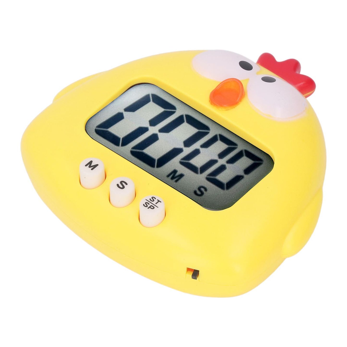 Digital Kitchen Timer Countup Countdown Cartoon Animal Sound Flash Alert Easy Operation with Stand for Cooking Teaching Yellow Chick - view 7