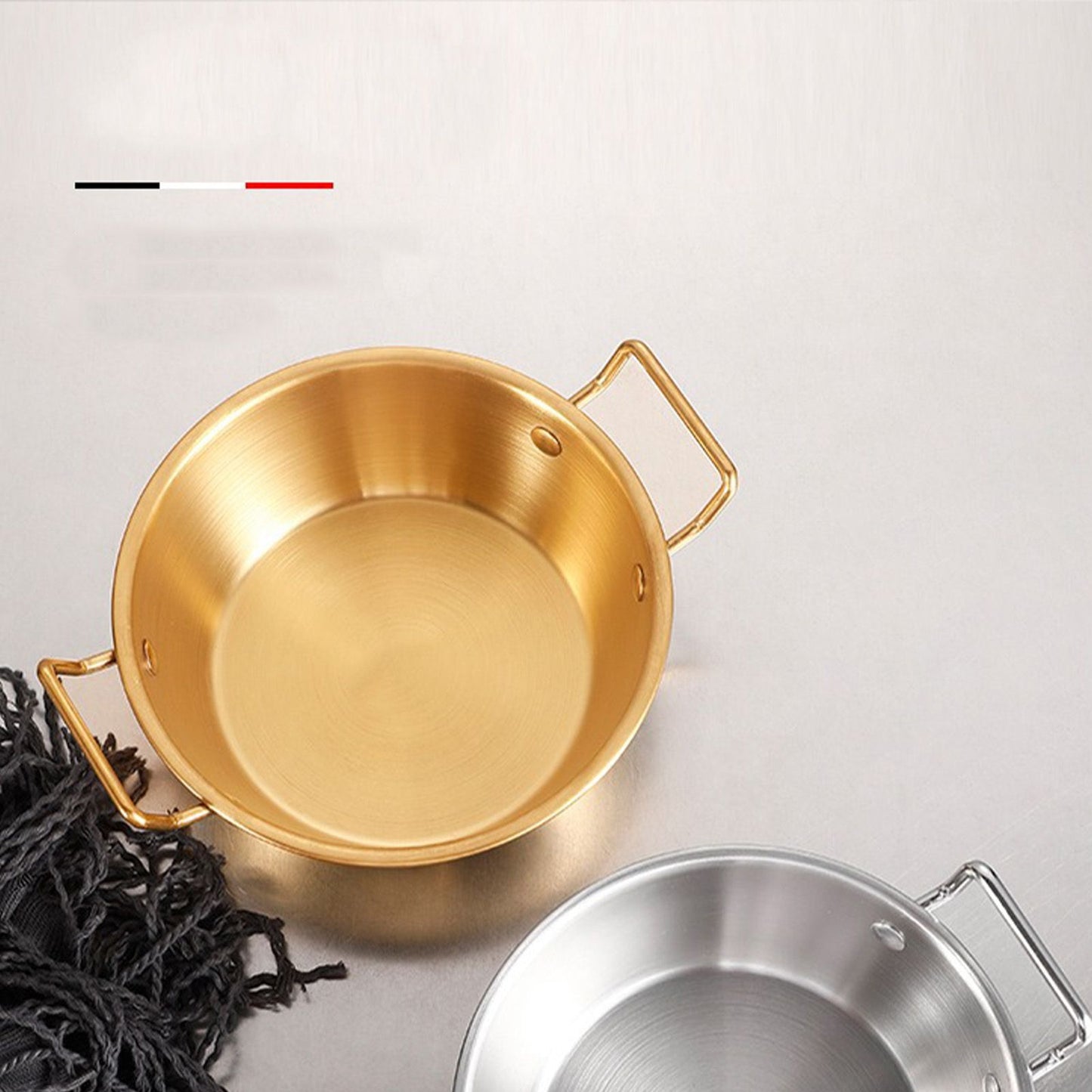 Double Ear Snack Bowl Multifunctional 304 Stainless Steel Noodle Bowl for Home Restaurant - view 9