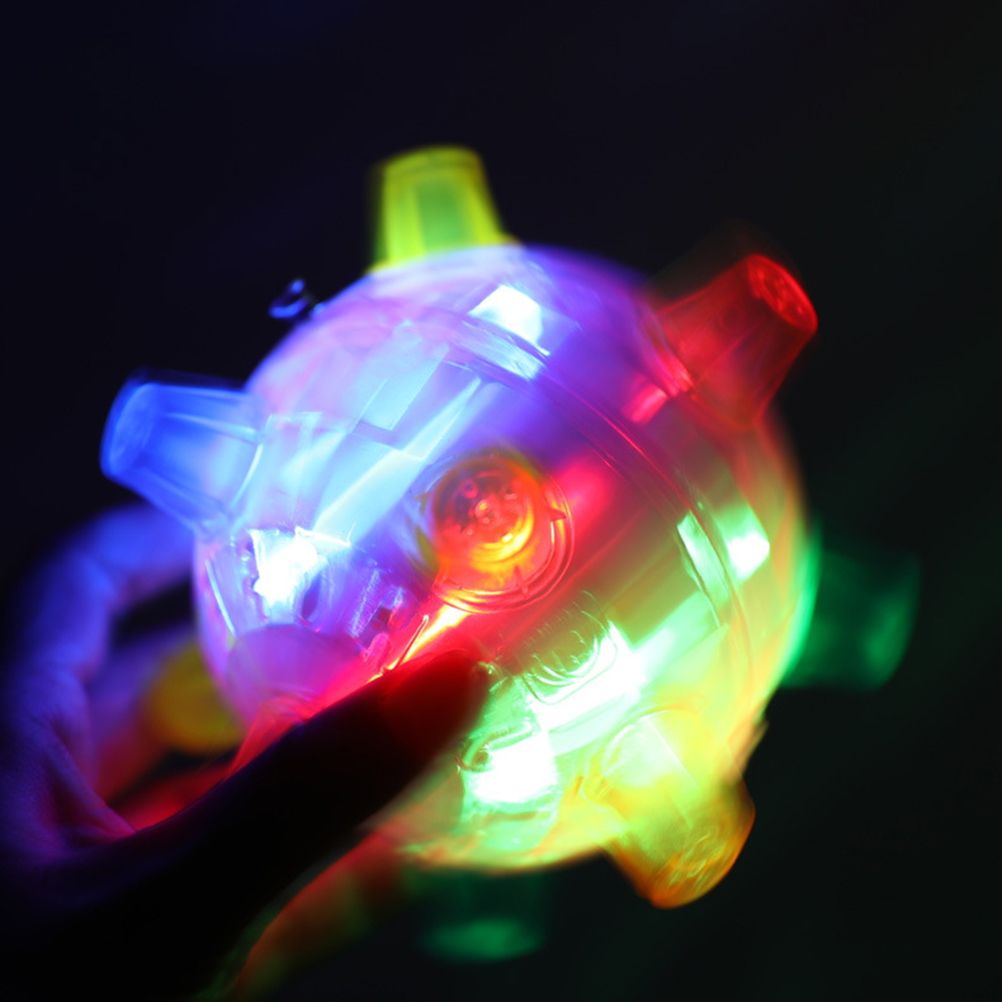 Pet Glowing Bouncing Ball Toy for Dogs Flashing Ball Elastic Flash LED Dog Toy with Light and Music Gift for Pets - view 9