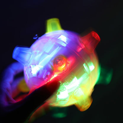Pet Glowing Bouncing Ball Toy for Dogs Flashing Ball Elastic Flash LED Dog Toy with Light and Music Gift for Pets - view 9