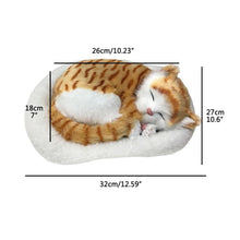 Realistic Sleeping Dog Toy Breathing Dog Stuffed Animal Doll with Mat Plush Toys for Children Home Ornament - view 2