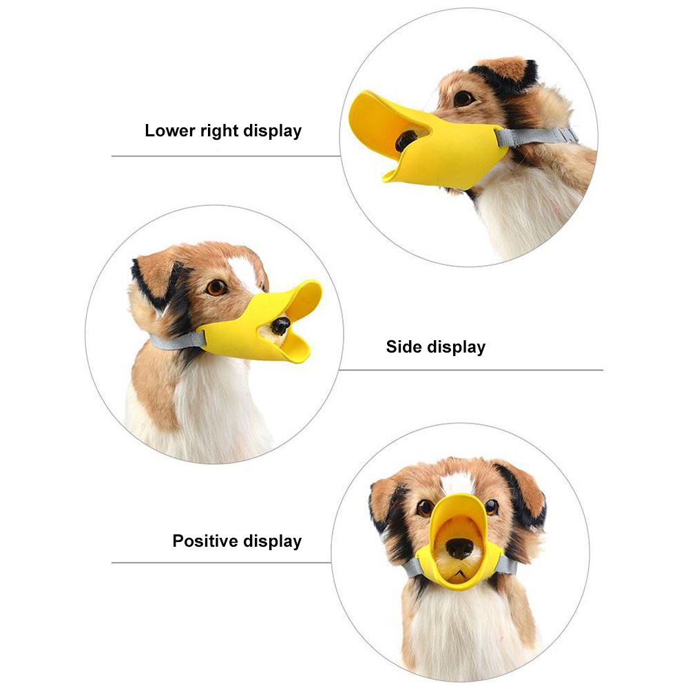Anti Bite Duck Mouth Shape Dog Mouth Covers Soft Anti Bite Duck Muzzles Anti Called Muzzle Cover for Friends - view 9
