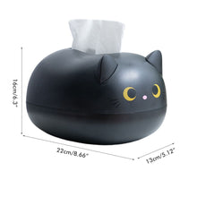 Cartoon Cat Tissue Box Desktop Paper Napkin Storage Box Paper Container Home Decoration - view 2