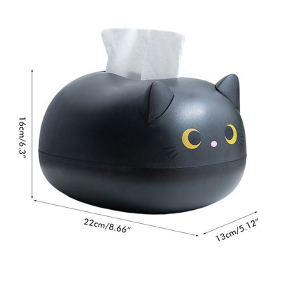 Cartoon Cat Tissue Box Desktop Paper Napkin Storage Box Paper Container Home Decoration - view 2