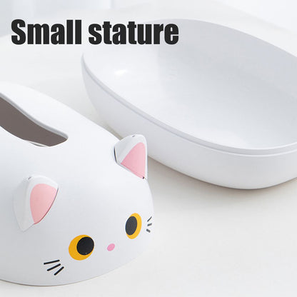 Cartoon Cat Tissue Box Desktop Paper Napkin Storage Box Paper Container Home Decoration - view 6