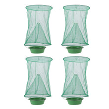 4pcs Outdoor Fly Trap Reusable Hanging Fly Trap Cage Net with Bait Tray for Garden Farm Orchard - view 2
