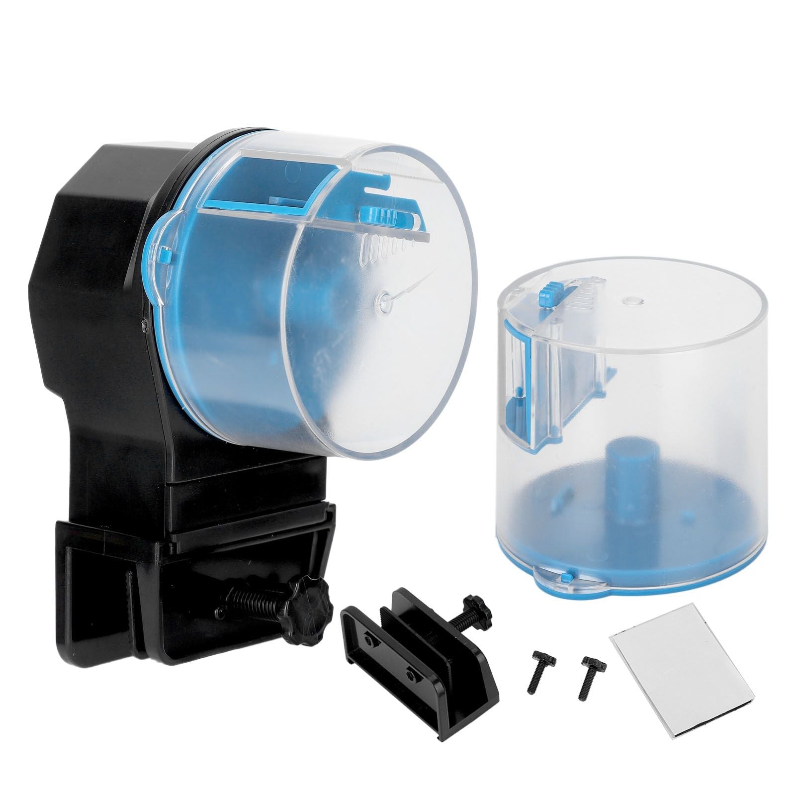 Automatic Fish Feeder Timed Flexible Convenient Clean Easy Installation Fish Tank Food Dispenser Blue