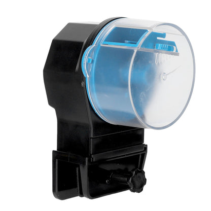 Automatic Fish Feeder Timed Flexible Convenient Clean Easy Installation Fish Tank Food Dispenser Blue - view 3