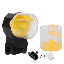 Automatic Fish Feeder Timed Flexible Convenient Clean Easy Installation Fish Tank Food Dispenser Yellow