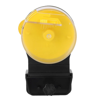 Automatic Fish Feeder Timed Flexible Convenient Clean Easy Installation Fish Tank Food Dispenser Yellow - view 3