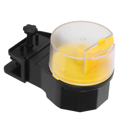 Automatic Fish Feeder Timed Flexible Convenient Clean Easy Installation Fish Tank Food Dispenser Yellow - view 4