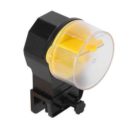 Automatic Fish Feeder Timed Flexible Convenient Clean Easy Installation Fish Tank Food Dispenser Yellow - view 9