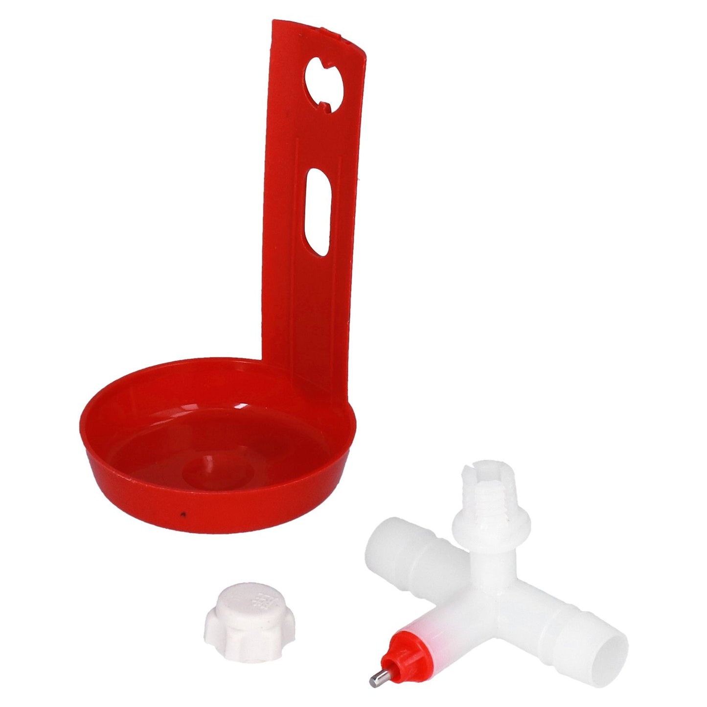 10 Set Chicken Drinking Cup Automatic Poultry Drinking Waterer Drinker with White Tee Fitting Durable for Chicken - view 3
