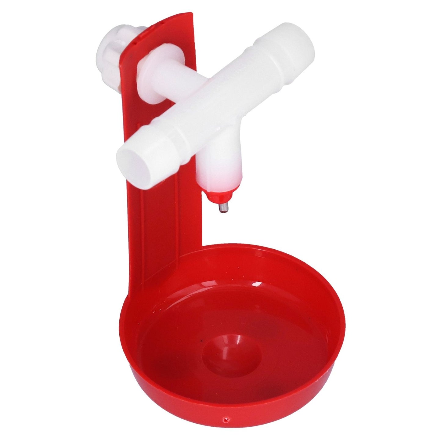 10 Set Chicken Drinking Cup Automatic Poultry Drinking Waterer Drinker with White Tee Fitting Durable for Chicken - view 5