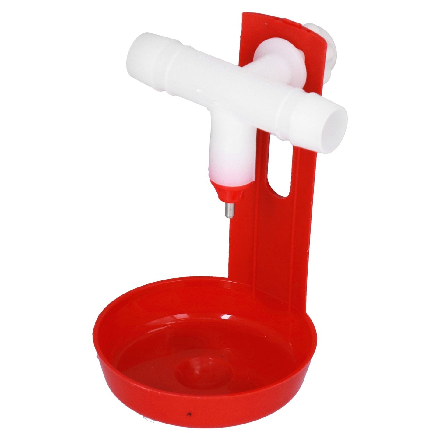10 Set Chicken Drinking Cup Automatic Poultry Drinking Waterer Drinker with White Tee Fitting Durable for Chicken - view 8